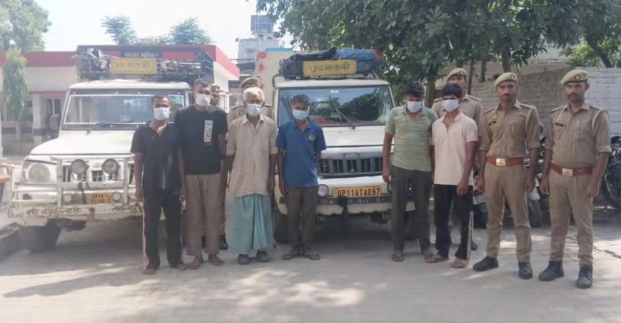 गौकशी पर बड़ी कार्यवाही 6 गौकश गिरफ्तार, नाम जानकर हो जायेंगे हैरान
