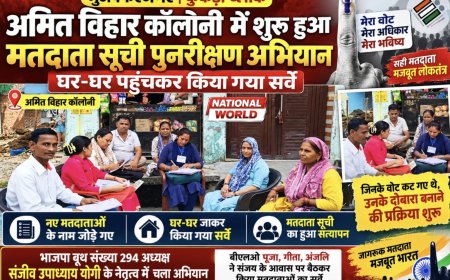 अमित विहार कॉलोनी में मतदाता सूची पुनरीक्षण अभियान शुरू, घर-घर पहुंची BLO टीम ने किया सर्वे